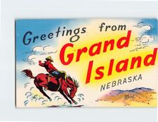 Postcard Cowboy Greetings from Grand Island Nebraska USA picture