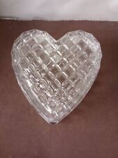 Mothers Day Crystal Heart Shaped Trinket Box Diamond Point Cut picture