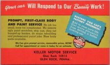 1950s GLEN ROCK, PA / De Soto Car Advertising Postcard 