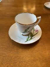 Vintage Viletta’s Lady Slipper China Cup & Saucer England Gold Trim picture