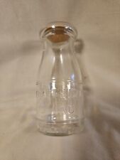 Vintage Frates Bros. Dairy Embossed Half Pint Milk Glass Bottle with Paper Cap picture
