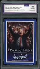 🚩 USA SELLER 🚩 NEW CC DONALD TRUMP 45th MAGA Victory Card Graded GEM MINT 10 picture