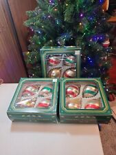 Kurt S. Adler Glass Christmas Ornaments Vidrio Muran Columbia 3 Boxes Of 4 Each picture