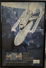 Framed Robert McCall Cut Auto With Space Issue Launched Poster Art USPS picture