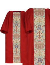 Red Gothic Dalmatic with stole Coronation Tapestry Vestment D115C25 picture