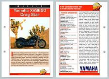 Yamaha XVS650 Drag Star - Models - Mega Bikes Hachette Card picture