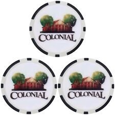 (3) Colonial Country Club - Poker Chip Golf Ball Marker picture