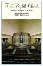 c1960 First Baptist Church Cincinnati Warren Hultgren Tulsa Oklahoma OK Postcard picture