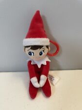 Elf on The Shelf Boy Keychain Mini Doll Clip On Plush Plushee Pals Boy Hook 6” picture