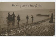 Vintage RPPC Fishing Boat Water Magdala Sea of Galilee Jerusalem Israel 1920s picture