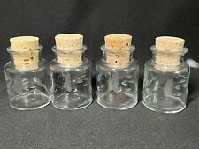 Princess House Crystal Set of Four ( 4 )  SPICE JARS W/ CORKS Heritage Pattern picture
