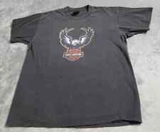 Vintage Harley Davidson Shirt Men's XL Black Graphic Pullover Short Sleeve picture
