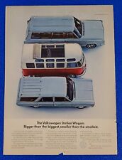 1965 VOLKSWAGEN BUS / STATION WAGON ORIGINAL PRINT AD 