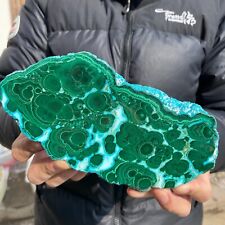 700g Natural Chrysocolla/Malachite transparent cluster rough mineral sample picture
