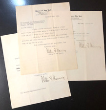 Lot of Three WILLIAM THOMAS MANNING signed letters EPISCOPAL BISHOP OF NEW YORK picture