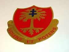 Volens Et Potens Military Distinctive Unit Insignia Metal Wall Plaque 5 1/4