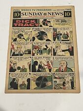 Sunday News Comic Strip Newspaper Insert Dick Tracy Terry Annie January 12 1958 picture
