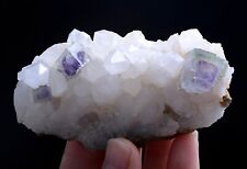 121.0g Natural Window Purple Fluorite Crystal Mineral Specimen/YaogangxianChina picture