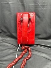Vintage Red Hot Line Wall Phone By Wisconsin Telephone Co. & Bell Systems Works picture