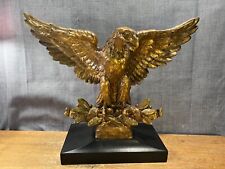 Vintage Chapman Gold Eagle Lamp Sculpture Bicentennial Rare Antique Americana picture