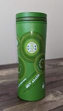 Starbucks - 2010 Made of Recycled Plastic 16oz. Green Hot Cold Tumbler Screw Lid picture