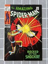The Amazing Spider Man #72 Rocked By The Shocker VF- Vintage Marvel 1969 picture