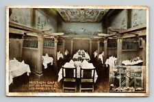 Los Angeles CA-California Interior Mission CafÃ© Advertising 1914 Old Postcard picture