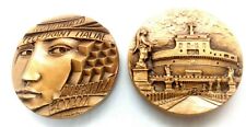 Castel Sant'Angelo in Rome Collectible Bronze Medal-Made in Milan, Italy-Stamped picture