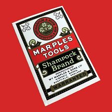 Wm Marples & Sons Ltd Vinyl Sticker Shamrock Decal tools Wood Chisel Tool Box Uk picture