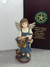 Boyds The Folkstone Collection Calliope Clips A lot Guardian Angel Figurine 1E picture