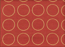 Woven Modern Contemporary Geometric Shapes Circles Pink Upholstery Fabric picture