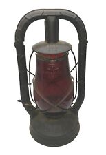Vintage Dietz Monarch Lantern Fitzall NY USA Red Globe picture