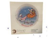 Schmid Walt Disney's 1978 Christmas Collectors Plate Mickey Mouse Dumbo picture