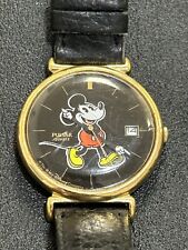 33MM Vintage Pulsar Mickey Mouse Watch Date Works Quartz New Battery picture