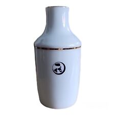 Vintage Vase Sake Pitcher Porcelain Japan White Gold picture