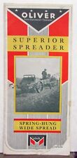 1932 Oliver Superior Spreader Specifications Agricultural Sales Brochure picture