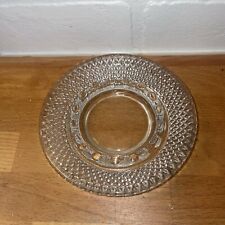 Vintage Round Clear Glass Hobnail Cigarette Ashtray or trinket jewelry holder 5” picture