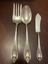 1847 Rogers Old Colony Flatware Serving Pcs Butter Meat Fork Spoon picture