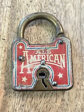 Vintage Old All American Padlock No Key Lock picture