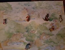 Disney Pin DLR Mini Pin Series 2002 Pooh 100 Acres Woods GWP Set of 6 Pins + Map picture