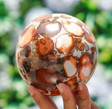 Natural 120MM King Cobra Jasper Crystal Healing Energy Reiki Chakra Sphere Ball picture