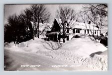 Laurium MI-Michigan RPPC, Snow Scene, Antique, Souvenir, Vintage Postcard picture