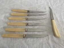 7 Vintage Steak Knives 6 Regent Sheffield Stainless England  and 1 Out  Kut USA picture