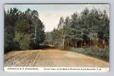 North Haverhill NH-New Hampshire, Lovers Lane, Antique Vintage Souvenir Postcard picture
