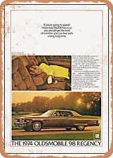 METAL SIGN - 1974 Oldsmobile 98 Regency Coupe Vintage Ad picture