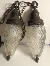 Vintage Double Pineapple Swag Lamps picture