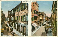 Gibraltar - View Down Main Street Vintage Posted Postcard picture