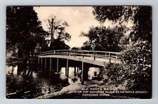 Concord, MA-Massachusetts, Old North Bridge Battleground c1957, Vintage Postcard picture