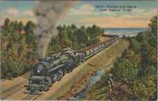 Postcard Railroad Hauling Iron Ore to Lake Superior Docks picture