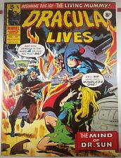🩸💀 DRACULA LIVES #42 MARVEL UK Tomb Of Supernatural Thrillers 5 LIVING MUMMY picture